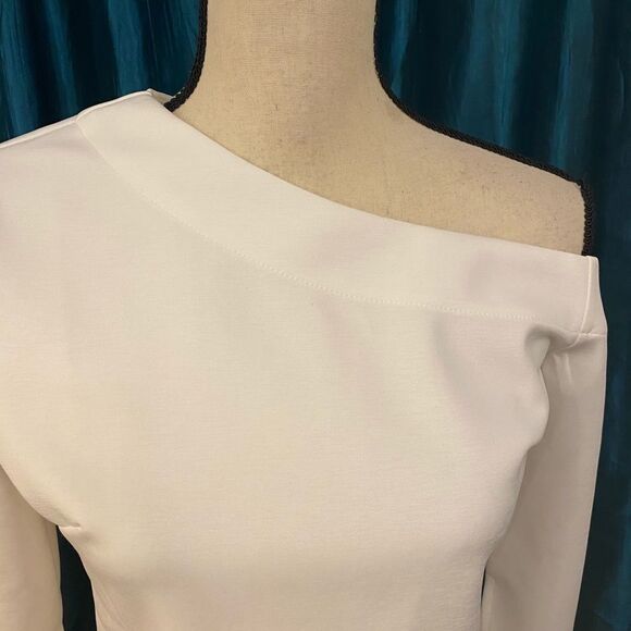 Divine Femme white blouse, M - Picture 3 of 6